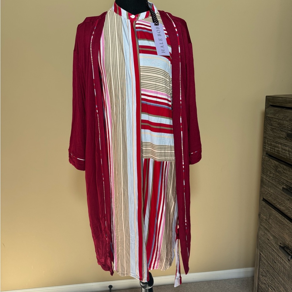 Hale Bob Matching Nightgown and Robe SET. NWT